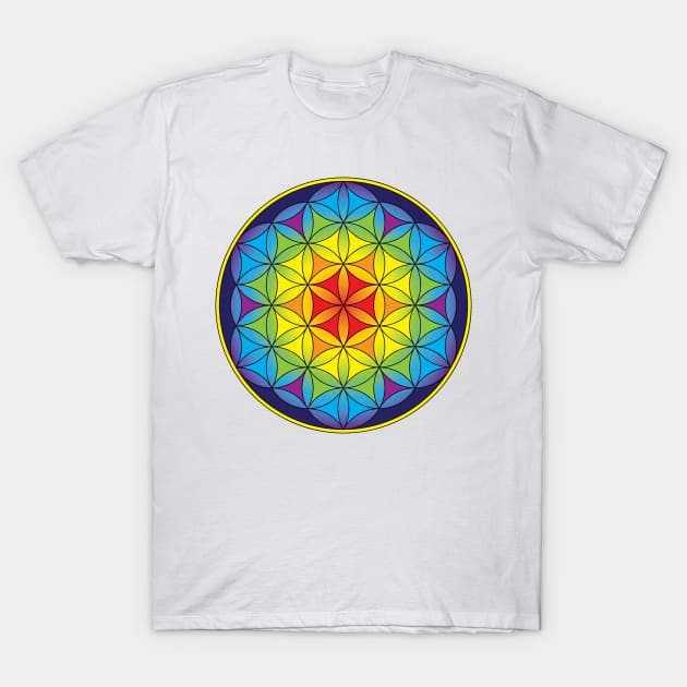Flower of Life T-Shirt by GalacticMantra